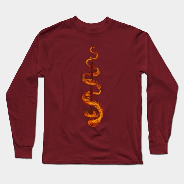 [Possible] Official Yellow [Fire] Sign [003] Long Sleeve T-Shirt by tfernandesart